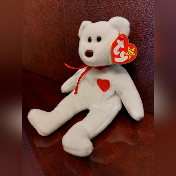 Ty Accents Vintage Ty Beanie Baby Original Valentino Bear 9931994 Retired Rare Find Poshmark